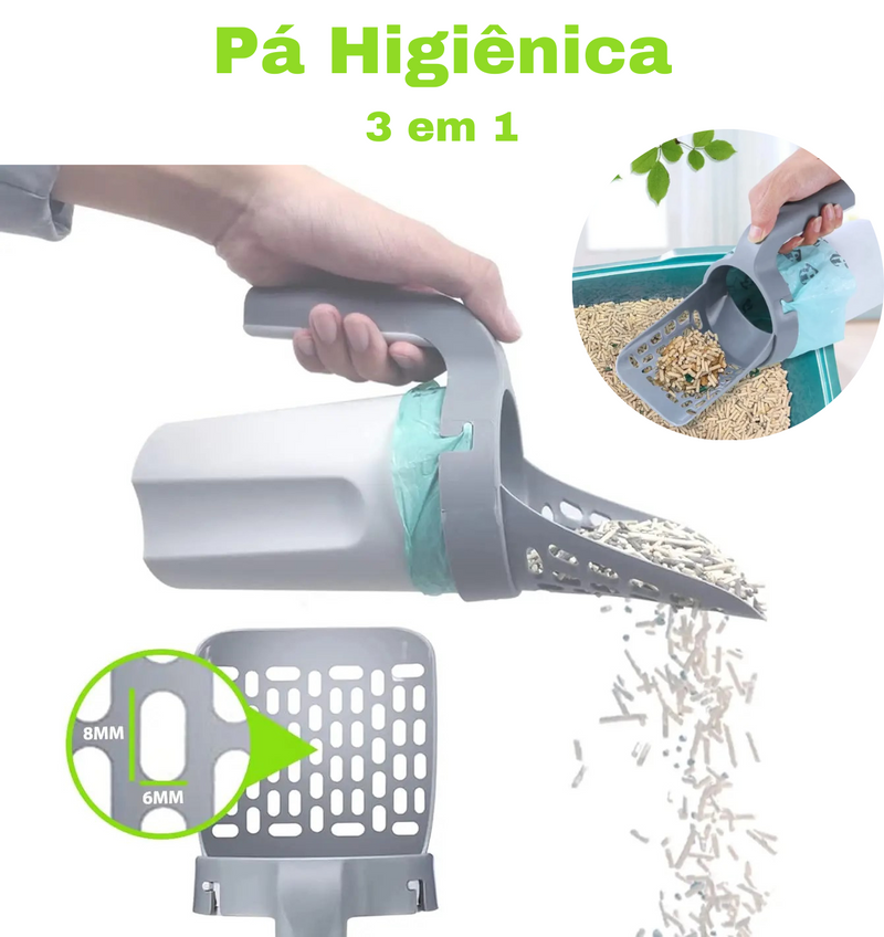 Pá Higiênica para pets 3 em 1